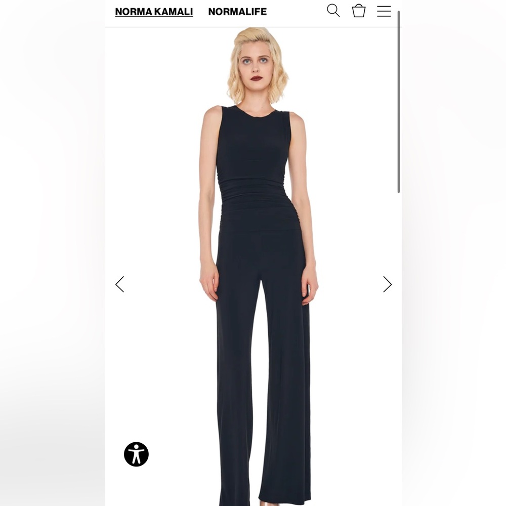 Nwt Norma kamali black shired jumpsuit